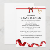 Uitnodiging voor de grote opening (Voorkant / Achterkant)
