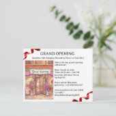 Uitnodiging voor de grote opening (Staand voorkant)