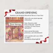 Uitnodiging voor de grote opening (Voorkant)