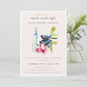 Uitnodiging voor de grote opening van Blush Orchid (Staand voorkant)