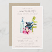 Uitnodiging voor de grote opening van Blush Orchid (Voorkant / Achterkant)