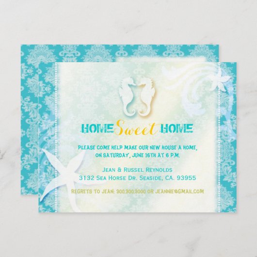 Uitnodiging voor de Grote Partij van de Huisopwarm (Voorkant / Achterkant)