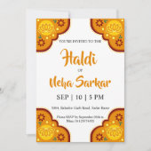 uitnodiging voor de haldiceremonie (Voorkant)