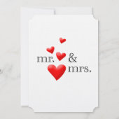 Uitnodiging voor de heer & mevrouw Wedding (Achterkant)