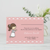 Uitnodiging voor de Heilige Communie (Staand voorkant)