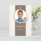 Uitnodiging voor de Heilige Communie (Staand voorkant)