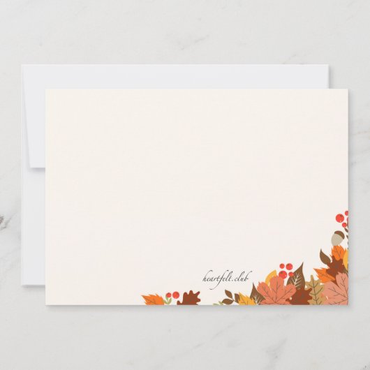 Uitnodiging voor de herfstpracht (Achterkant)