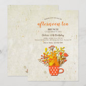 Uitnodiging voor de herfstthee (Voorkant / Achterkant)