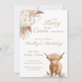 Uitnodiging voor de Holy Koe Highland Koe Party (Voorkant)