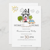 Uitnodiging voor de homepage van de opwarming van  (Voorkant / Achterkant)