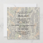 Uitnodiging voor de Hunting Camo Graduation Party (Achterkant)