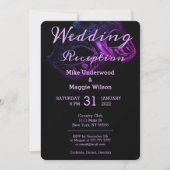 Uitnodiging voor de huwelijksfeest op chic Evening (Voorkant)