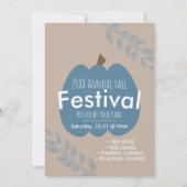 Uitnodiging voor de jaarlijkse herfstfestivalpompt (Voorkant)