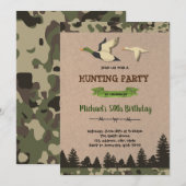 Uitnodiging voor de jacht op eenden (Voorkant / Achterkant)