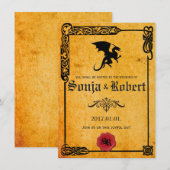 uitnodiging voor de Keltische bruiloft (Voorkant / Achterkant)