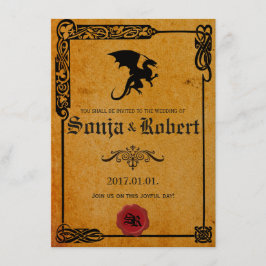 uitnodiging voor de Keltische bruiloft