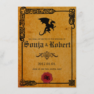  uitnodiging voor de Keltische bruiloft