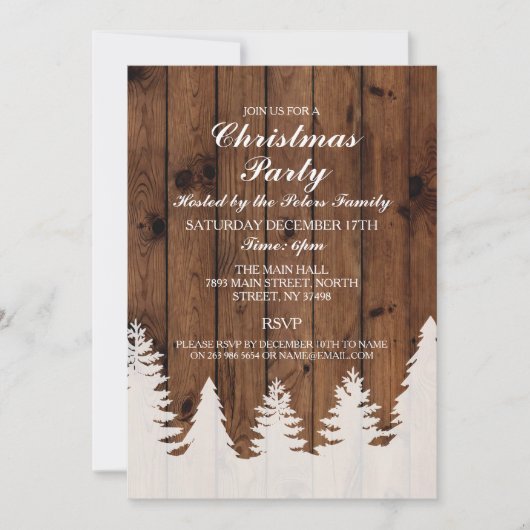 Uitnodiging voor de kerstfeestdag in Roestland (Voorkant)