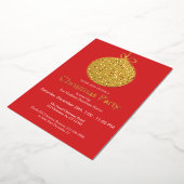 Uitnodiging voor de kerstfeestdag van Elegant (Gedraaid)