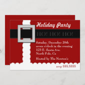 Uitnodiging voor de kerstman (Voorkant / Achterkant)