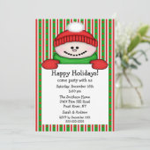 Uitnodiging voor de Kinder feestdag in Snowman (Staand voorkant)