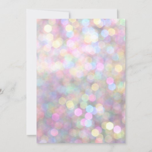 Uitnodiging voor de kleurrijke Corporate Holiday P (Achterkant)