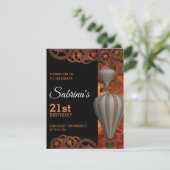  uitnodiging voor de lancering van de luchtballon (Staand voorkant)