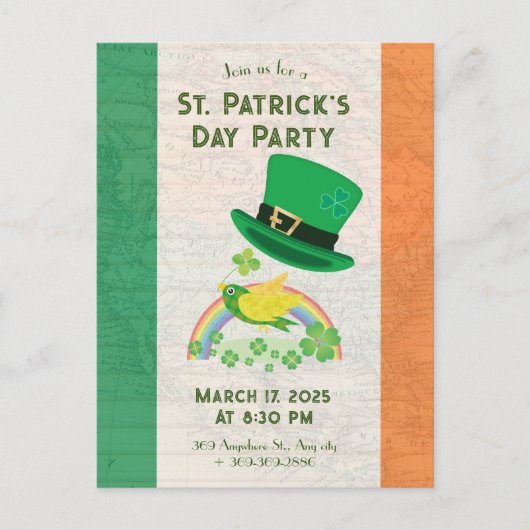 Uitnodiging voor de Lucky Flight van de schoenmake (Voorkant)