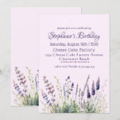 Uitnodiging voor de Luncheon van de Verjaardag van (Voorkant / Achterkant)