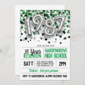 Uitnodiging voor de middelbare school-universiteit (Voorkant / Achterkant)