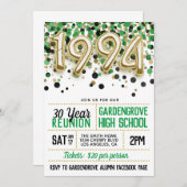 Uitnodiging voor de middelbare school-universiteit (Voorkant / Achterkant)