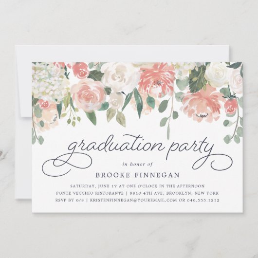 Uitnodiging voor de Midzomer-Floral Gradual Party (Voorkant)