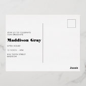 Uitnodiging voor de moderne aankondiging van het A (Achterkant)