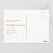 Uitnodiging voor de moderne aankondiging van het A (Achterkant)