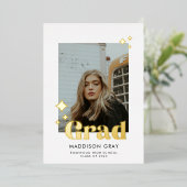 Uitnodiging voor de moderne aankondiging van het A (Staand Voorkant)