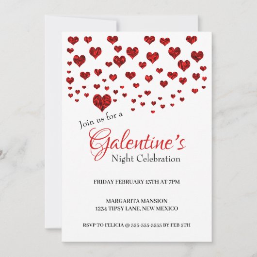 Uitnodiging voor de nachtelijke feestdag in Galent (Voorkant)