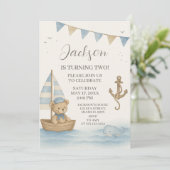 Uitnodiging voor de nautische verjaardag van de ka (Staand voorkant)