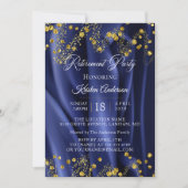 Uitnodiging voor de "Navy Modern Gold Retirement P (Voorkant)