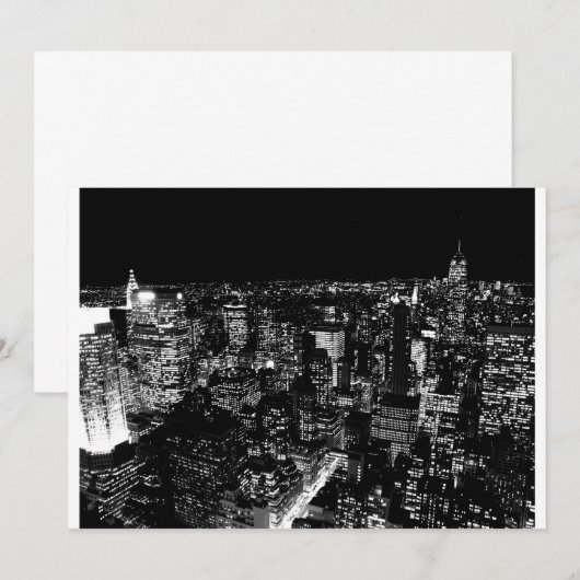 Uitnodiging voor de New York City Night (Voorkant / Achterkant)