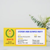 Uitnodiging voor de Olympische Spelen van Mini (Staand voorkant)