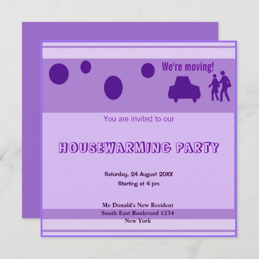 Uitnodiging voor de opwarming van de aarde (Voorkant / Achterkant)