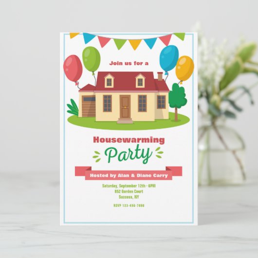 Uitnodiging voor de opwarming van de aarde (Staand voorkant)