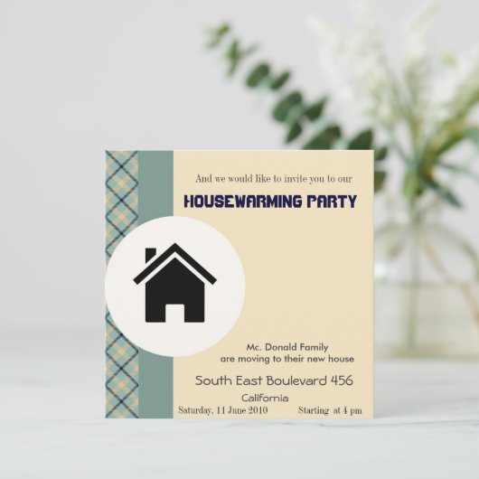 Uitnodiging voor de opwarming van de aarde (Staand voorkant)