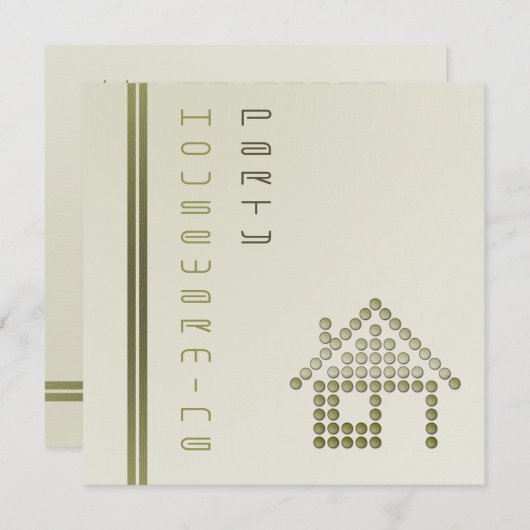 Uitnodiging voor de opwarming van de aarde (Voorkant / Achterkant)