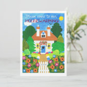 Uitnodiging voor de opwarming van de aarde (Staand voorkant)