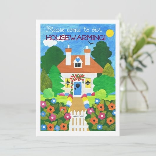 Uitnodiging voor de opwarming van de aarde (Staand voorkant)