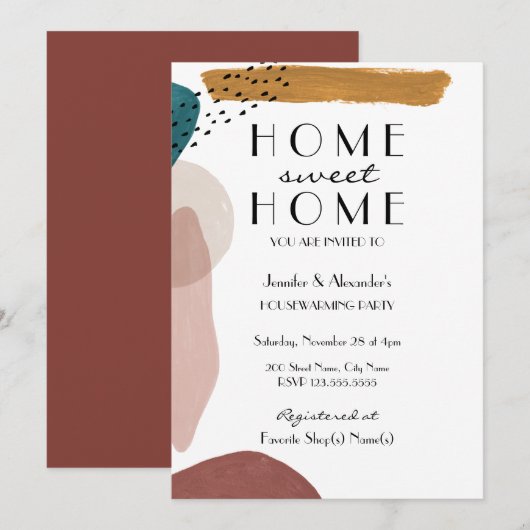 Uitnodiging voor de opwarming van de aarde (Voorkant / Achterkant)