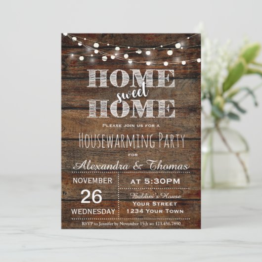 Uitnodiging voor de opwarming van de aarde (Staand voorkant)