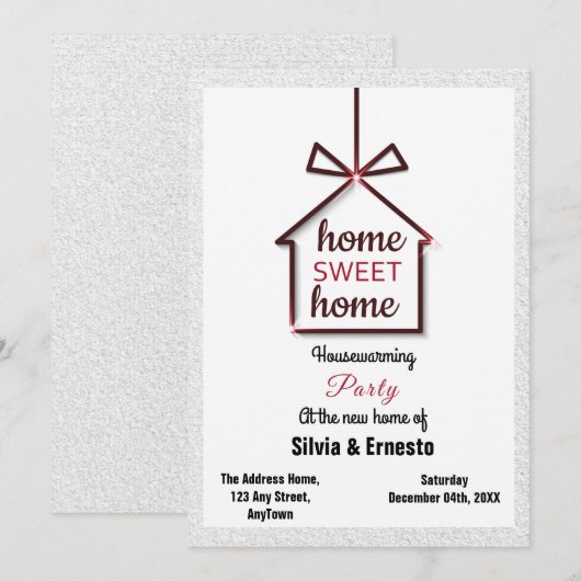 Uitnodiging voor de opwarming van de aarde (Voorkant / Achterkant)