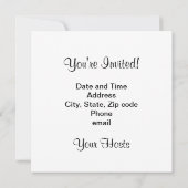 Uitnodiging voor de opwarming van de aarde (Achterkant)